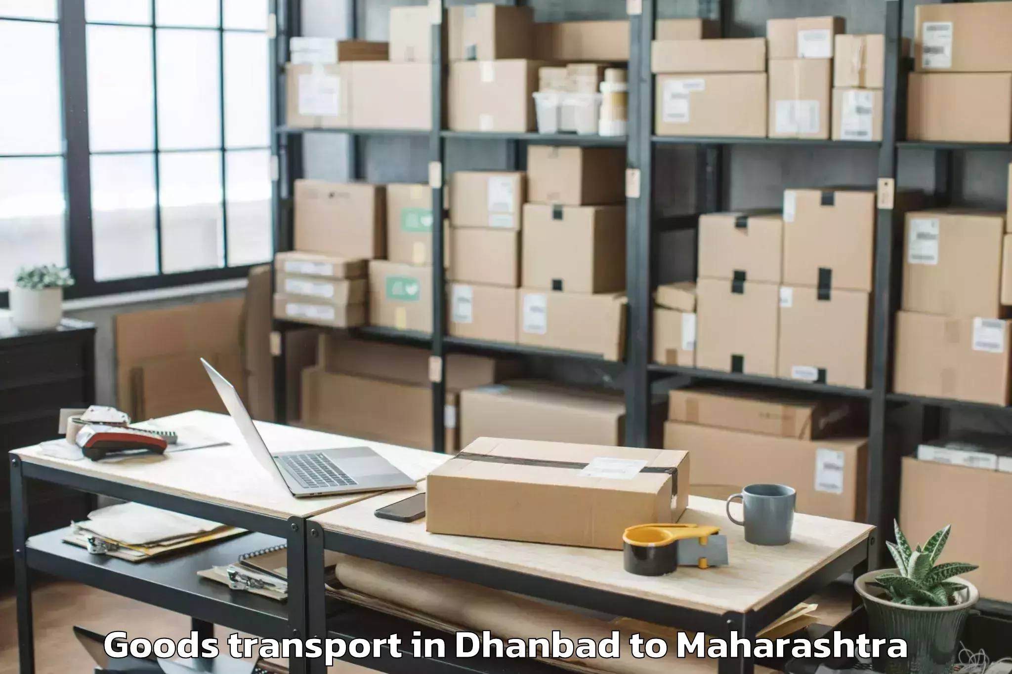 Easy Dhanbad to Sindkhed Raja Goods Transport Booking